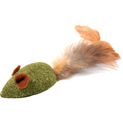 Игрушка для кошек Triol Мышка с перьями / 22171049