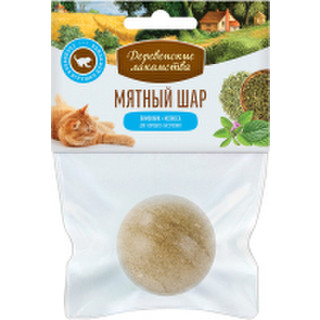 Игрушка для кошек Деревенские лакомства Мятный шар. Лимонник,мелисса / 72201143