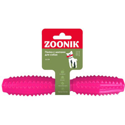 Игрушка для собак ZOONIK Палка литая с шипами / 164193-12