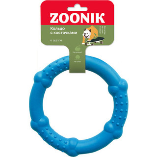 Игрушка для собак ZOONIK Кольцо с косточками / 164168-09