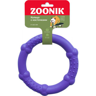 Игрушка для собак ZOONIK Кольцо с косточками / 164168-07