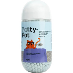 Кондиционер для кошачьего туалета Potty-Pot Дезодорирующие гранулы Горная свежесть