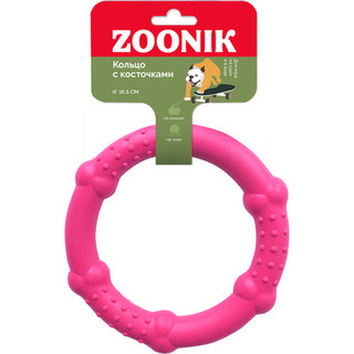 Игрушка для собак ZOONIK Кольцо с косточками / 164168-12