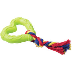 Игрушка для собак Triol Сердечко с веревкой / 12191143