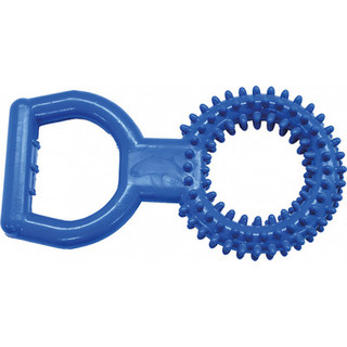 Игрушка для собак ZOONIK Кольцо цветное с ручкой / 16472-09