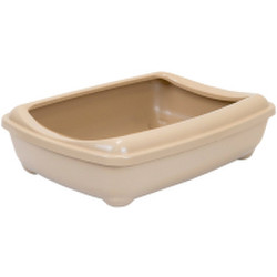 Туалет-лоток ZooM Шестой с рамкой глубокий / 2906беж