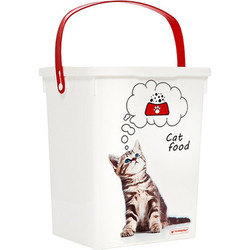 Емкость для хранения корма Полимербыт Кошка / 4349303