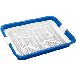 Туалет-лоток ZooM Кошка малый с сеткой / 2925бирюз