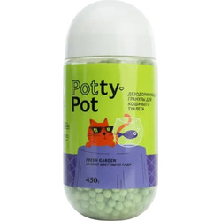 Кондиционер для кошачьего туалета Potty-Pot Дезодорирующие гранулы Свежесть сада