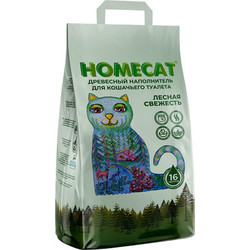 Наполнитель для туалета Homecat Древесный Лесная свежесть / 61513