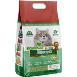 Наполнитель для туалета Homecat Ecoline Яблоко Комкующийся / 79917