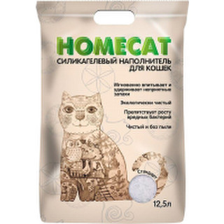Наполнитель для туалета Homecat Стандарт Силикагелевый / 68912