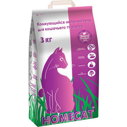 Наполнитель для туалета Homecat Комкующийся / 61950