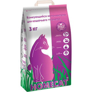 Наполнитель для туалета Homecat Комкующийся / 61950