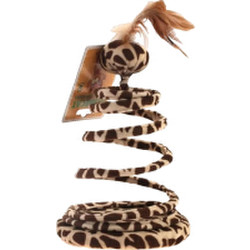 Игрушка для кошек Homecat Мяч с пером на пружине / 72362