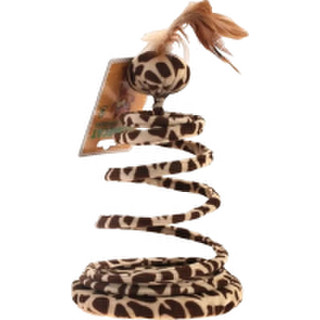 Игрушка для кошек Homecat Мяч с пером на пружине / 72362