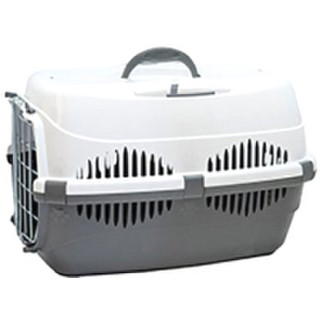 Переноска для животных ZooM Спутник-2 / 4093сер/бел