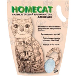 Наполнитель для туалета Homecat Стандарт Силикагелевый / 66306