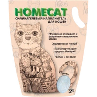 Наполнитель для туалета Homecat Стандарт Силикагелевый / 66306