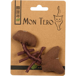 Игрушка для кошек Mon Tero Eco Рыбья кость с кошачьей мятой / 51461