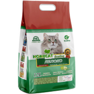 Наполнитель для туалета Homecat Ecoline Яблоко Комкующийся / 79922