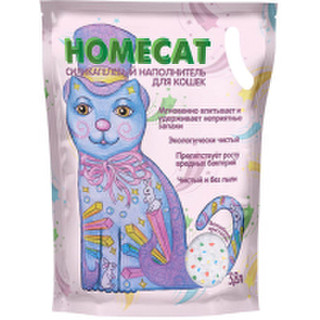 Наполнитель для туалета Homecat Волшебные кристаллы Силикагелевый / 79950
