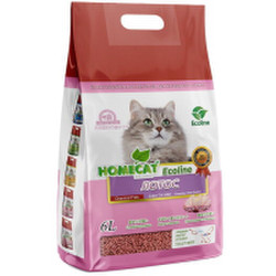 Наполнитель для туалета Homecat Ecoline Лотос Комкующийся / 80842