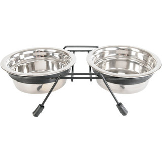 Миска для животных ZooZooZoo Двойная на подставке SWT-6010-400