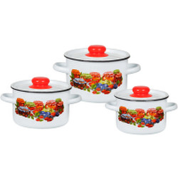 Набор кастрюль СтальЭмаль Варенье 1с144