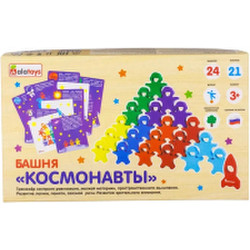 Развивающая игрушка Alatoys Балансир-башня Космонавты / БШ01