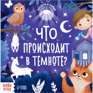 Развивающая книга Буква-ленд Что происходит в темноте? С фонариком / 6970536