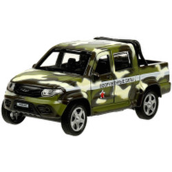 Автомобиль игрушечный Технопарк УАЗ Пикап полиция/война / PICKUP-12DB6-MIP