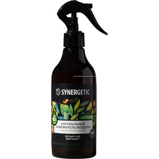 Освежитель воздуха Synergetic Белый чай и бергамот. Гипоаллергенный биоразлагаемый