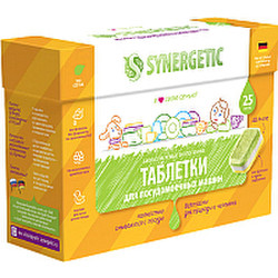 Таблетки для посудомоечных машин Synergetic Биоразлагаемые бесфосфатные