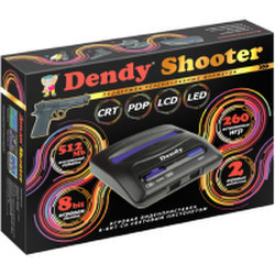 Игровая приставка Dendy Shooter 260 игр + световой пистолет