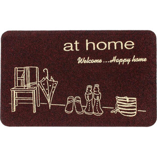 Коврик грязезащитный ComeForte Велюр Уютный дом 40x60