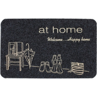 Коврик грязезащитный ComeForte Велюр Уютный дом 50x80