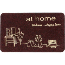 Коврик грязезащитный ComeForte Велюр Уютный дом 50x80