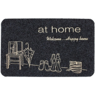 Коврик грязезащитный ComeForte Велюр Уютный дом 60x90