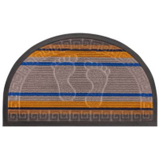 Коврик грязезащитный ComeForte Уют Мультиколор полукруглый 45x75