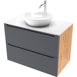 Тумба под умывальник ЗОВ Дион 80 / D80LHO0M7015МKV5-KP13W