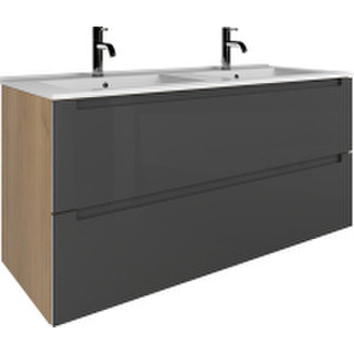 Тумба с умывальником ЗОВ Дион 120 / D120LHO0M7015GKV5-OL120