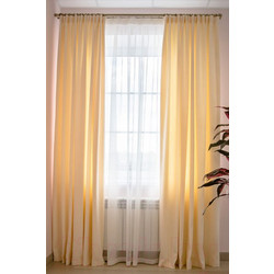 Комплект штор Decoretto Канвас топленое молоко КТМ-K102