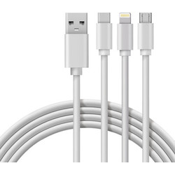 Кабель Rexant 3в1 Type-С Lightning Micro USB / 18-1127