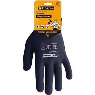 Перчатки защитные Fiberon Микроточка / PR-PVC522