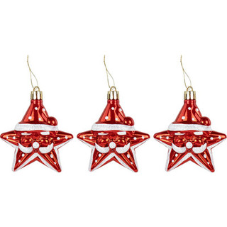 Набор елочных игрушек Золотая сказка Звезды с усами / 592172