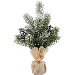 Елка декоративная Золотая сказка Заснеженная с шишками / 592010