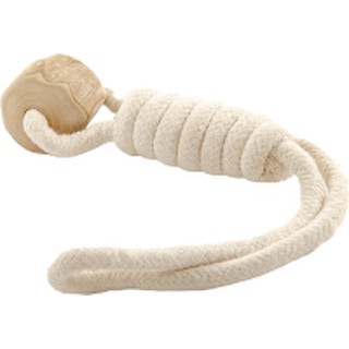 Игрушка для собак Coffee Wood Канат-перетяжка с петлей и кофейным бочонком / LOOPTUG/CW