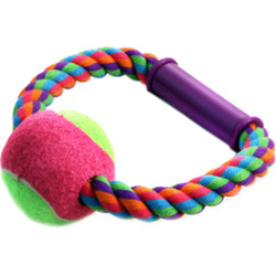 Игрушка для собак Triol Веревка-кольцо с ручкой, мяч / 12111027