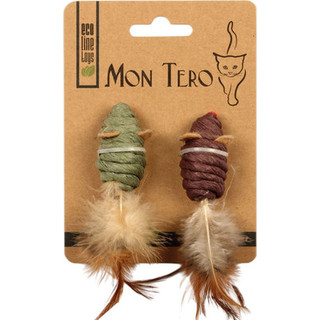 Набор игрушек для кошек Mon Tero Eco Мышь с кошачьей мятой / 51471